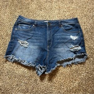 Refuge Distressed Jean Shorts